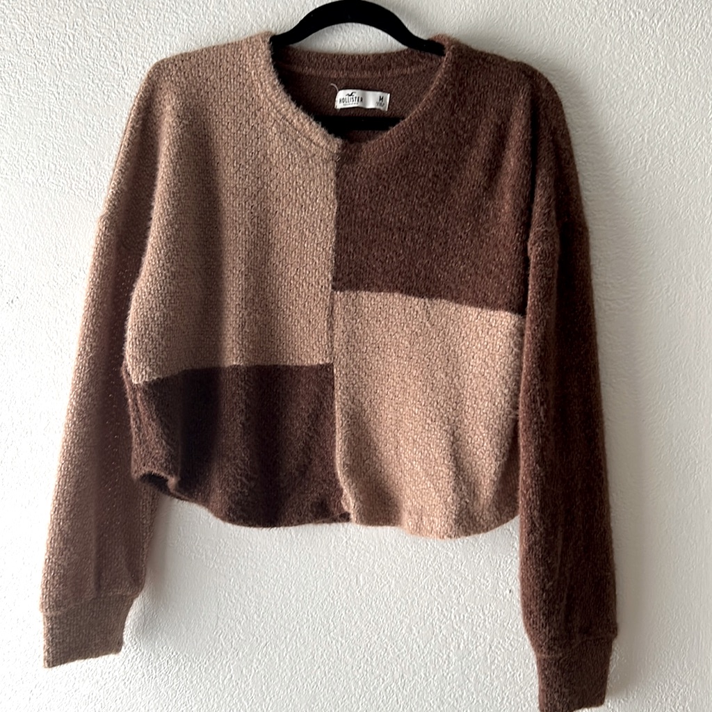 Patchwork Eyelash Sweater